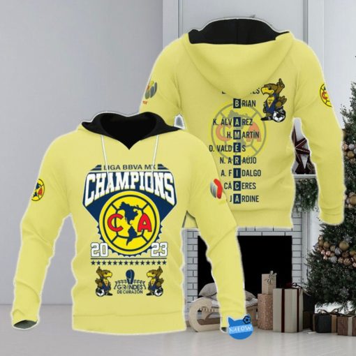 Liga Bbva Mx Champions 2023 Grandes De Corazon Club America Hoodie