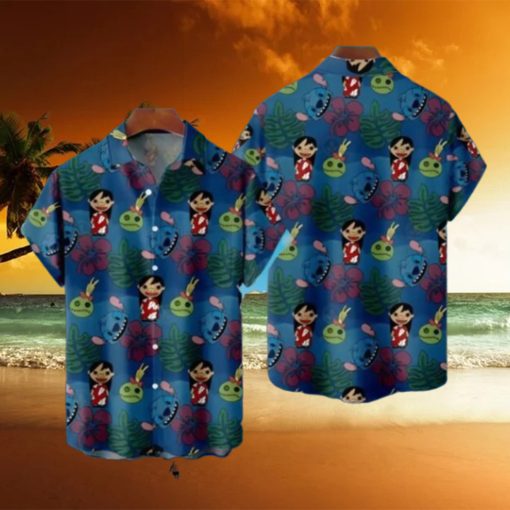 Lilo And Stitch Casual Button Best Hawaiian Shirts