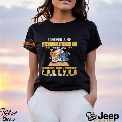 Lilo And Stitch Football Forever A Pittsburgh Steelers Fan 2024 Shirt