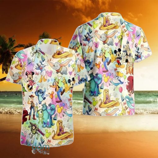 Lilo And Stitch Hawaiian Shirt Disney Characters Summer Beach Gift