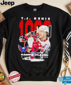 Limited Nicklas Backstrom Tj Oshie 1000 Games Played Hockey Signature shirt