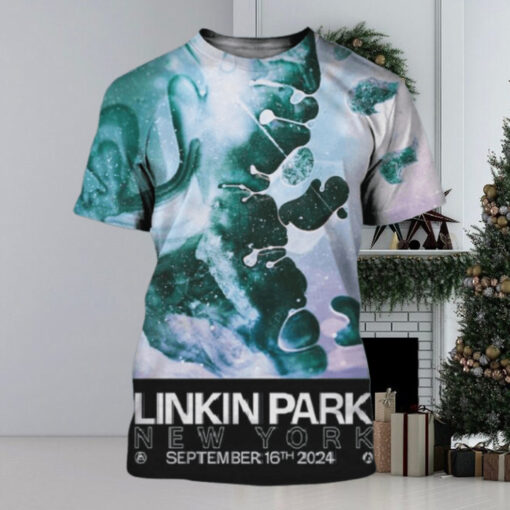 Linkin Park From Zero Tour 2024 New York Brooklyn Limited Edition Poster At Barclays Center On September 16 2024 All Over Print Shirt