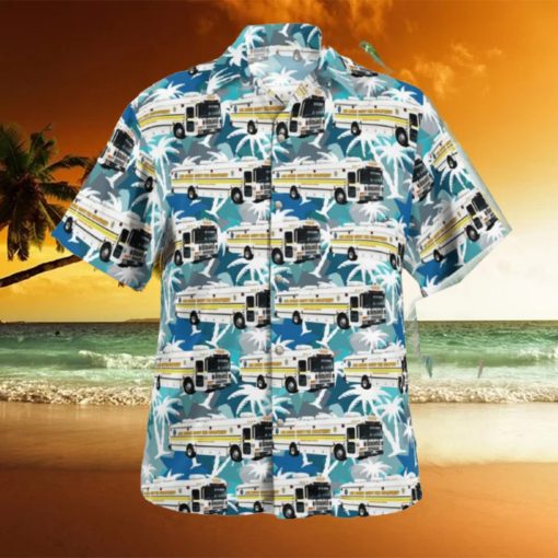 Linthicum Heights Maryland Linthicum Volunteer Fire Company 32 Medical Ambulance Bus Hawaiian Shirt