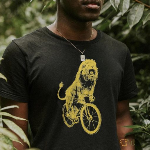 Lion on a Bicycle T Shirt