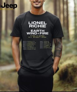 Lionel Richie and Earth Wind & Fire – Sing a Song All Night Long Tour 2024 Music T Shirt