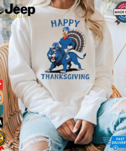 Lions Football Turkey Happy Thanksgiving shirt