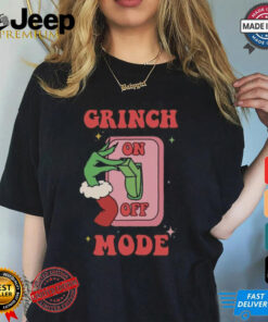 Little Grinch Mode On Off Lovers Shirt