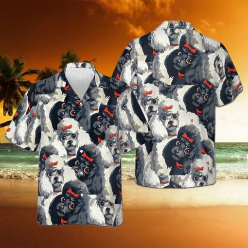 Little Sweet Poodles Hawaiian Shirt Dog Owner Cute Button Up Shirt Gifts For Summer