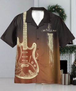 Live Rock And Roll Music Guitar Rock 3D Hawaiian Shirt Summer Vaction Gift