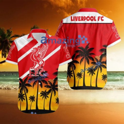 Liverpool FC Logo Button Down Hawaiian Shirt Hip Summer Trend