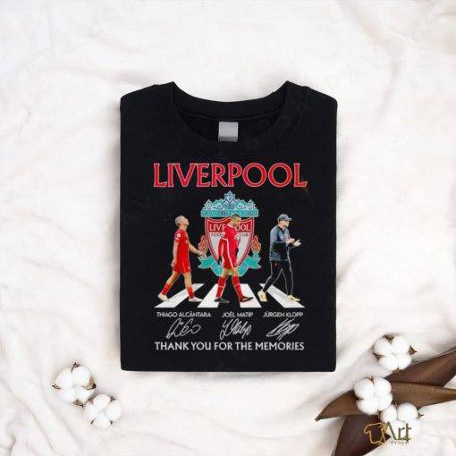 Liverpool FC thank you for the memories Alcantara Matip Klopp shirt