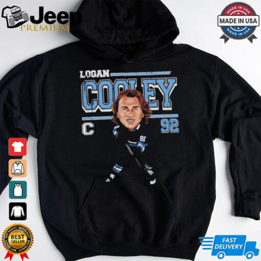 Logan Cooley Utah NHL hockey cartoon vintage shirt