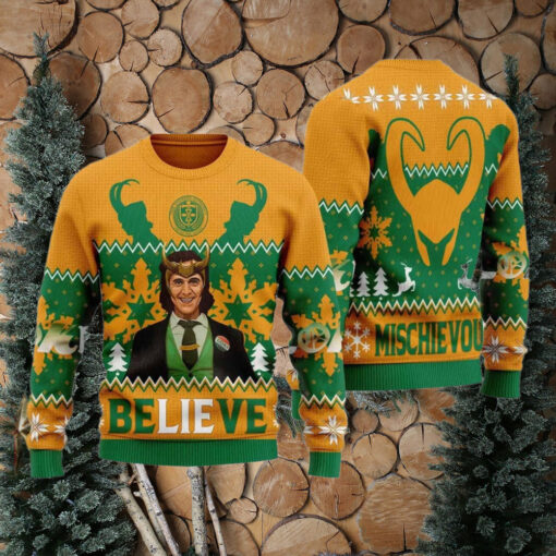 Loki Believe Ugly Christmas Sweater