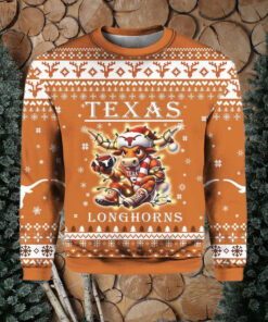 Longhorns Football Ugly Christmas Sweater