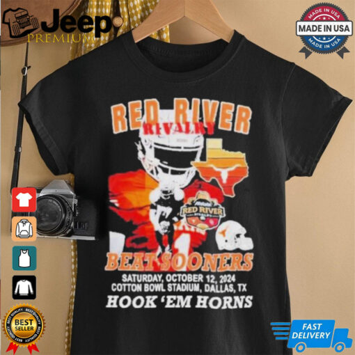 Longhorns Red River Rivalry Beat Sooners 2024 Hook ‘Em Horns Shirt