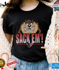 Looney Tunes Taz Sack Em' x Houston Texans Shirt