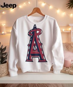 Los Angeles Angels Logo 4th Of July Flag Shirt