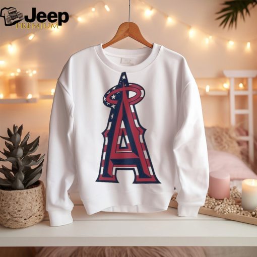 Los Angeles Angels Logo 4th Of July Flag Shirt