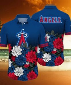 Los Angeles Angels MLB Flower Hawaii Shirt And Tshirt For Fans