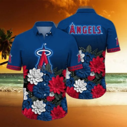 Los Angeles Angels MLB Flower Hawaii Shirt And Tshirt For Fans