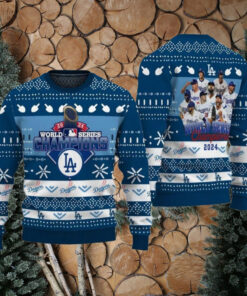 Los Angeles Baseball 2024 World Series Champions Ugly Sweater