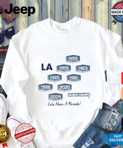 Los Angeles Baseball 8 Time World Champs Shirt