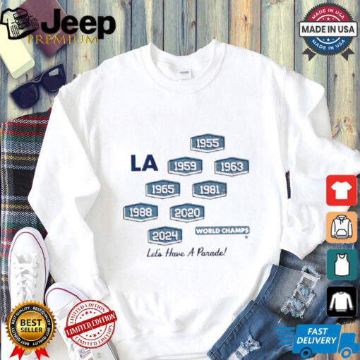 Los Angeles Baseball 8 Time World Champs Shirt