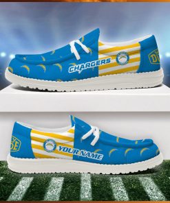 Los Angeles Chargers 2024 Version Personalized Hey Dude Shoes