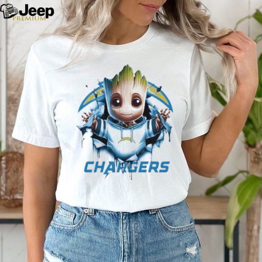 Los Angeles Chargers Baby Groot Blood Inside Me Shirt