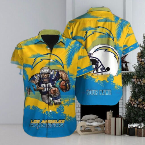 Los Angeles Chargers Custom Beach Outfit Hawaiian Shirt Funny NFL