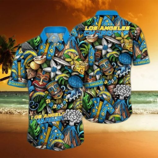 Los Angeles Chargers NFL Flower Hawaii Shirt And Tshirt For Fans