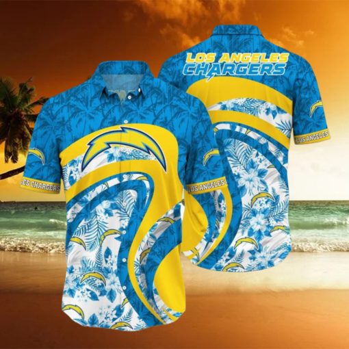 Los Angeles Chargers NFL Hawaii Shirt Aloha Floral Tropical Pattern This Summer For Fan