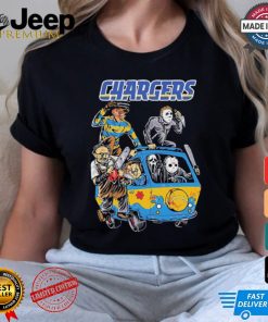 Los Angeles Chargers NFL Horror Characters Movie Hippie Halloween Shirt