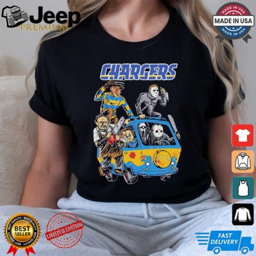 Los Angeles Chargers NFL Horror Characters Movie Hippie Halloween Shirt