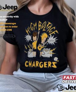 Los Angeles Chargers NFL x Homage x Beavis and Butt Head Unisex Tri Blend T Shirt