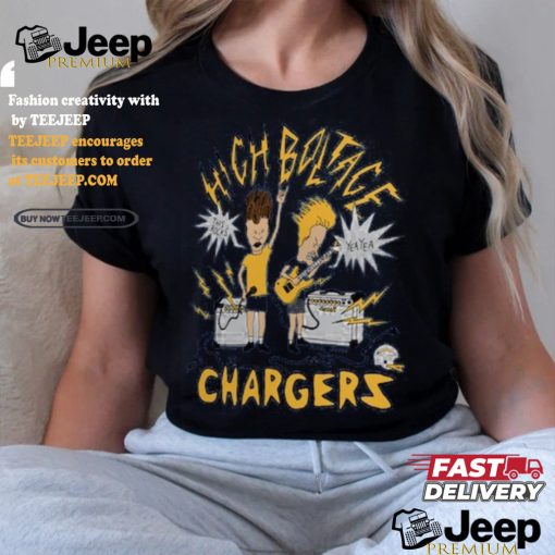 Los Angeles Chargers NFL x Homage x Beavis and Butt Head Unisex Tri Blend T Shirt