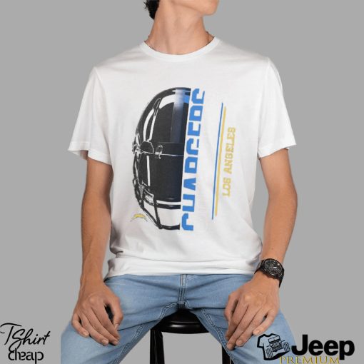 Los Angeles Chargers Starter Half Helmet Logo Long Sleeve Heathered T Shirt