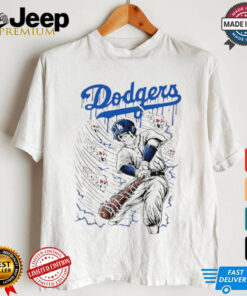 Los Angeles Dodger Bleeding Blue skeleton shirt