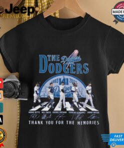 Los Angeles Dodgers 141th Anniversary 1883 2024 Thank You For The Memories T Shirt