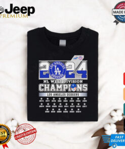 Los Angeles Dodgers 1974 2024 NL West Division Champions shirt