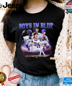 Los Angeles Dodgers 2024 World Series Champions Boys In Blue Player Graphic T Shirt