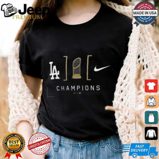 Los Angeles Dodgers 2024 World Series Champions Lockup T Shirt