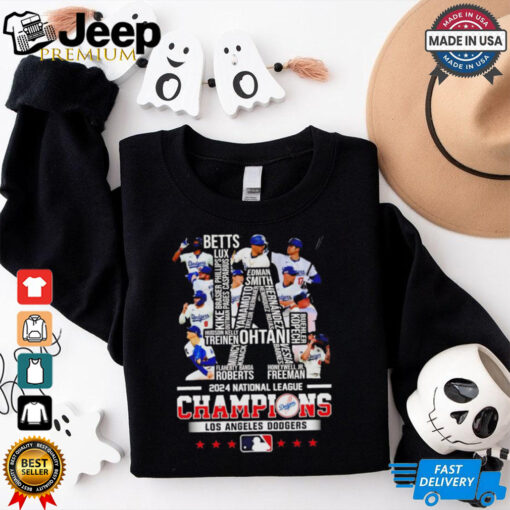 Los Angeles Dodgers 2024 national league champions team shirt