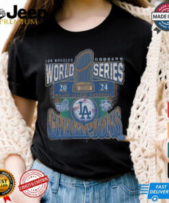 Los Angeles Dodgers '47 Royal 2024 World Series Champions Trophy T Shirt