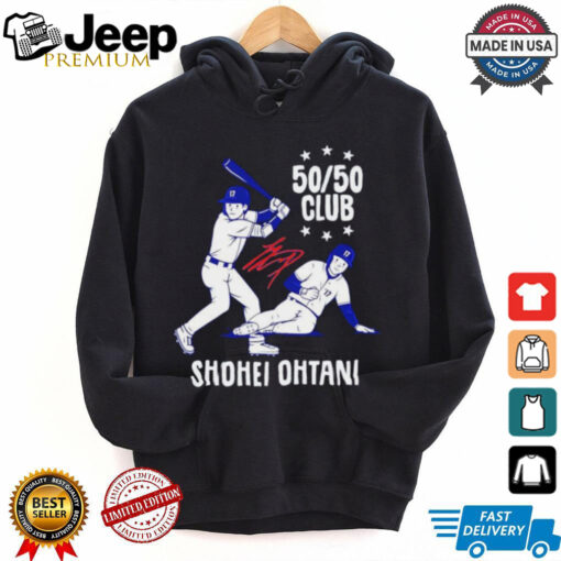 Los Angeles Dodgers 50 50 club Shohei Ohtani signature shirt