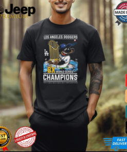 Los Angeles Dodgers 8x World Series Champions 1955 1959 1963 1965 1981 1988 2020 2024 Shirt