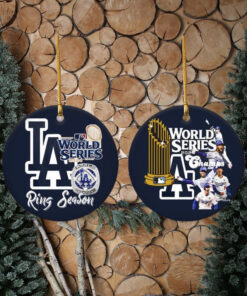 Los Angeles Dodgers Baseball World Series Ornament, Christmas Ornament