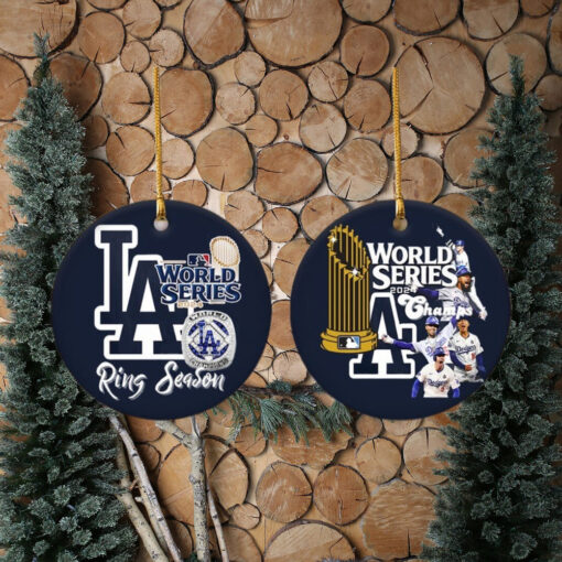 Los Angeles Dodgers Baseball World Series Ornament, Christmas Ornament