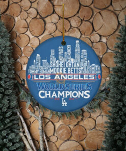 Los Angeles Dodgers Baseball World Series Ornament