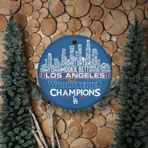 Los Angeles Dodgers Baseball World Series Ornament